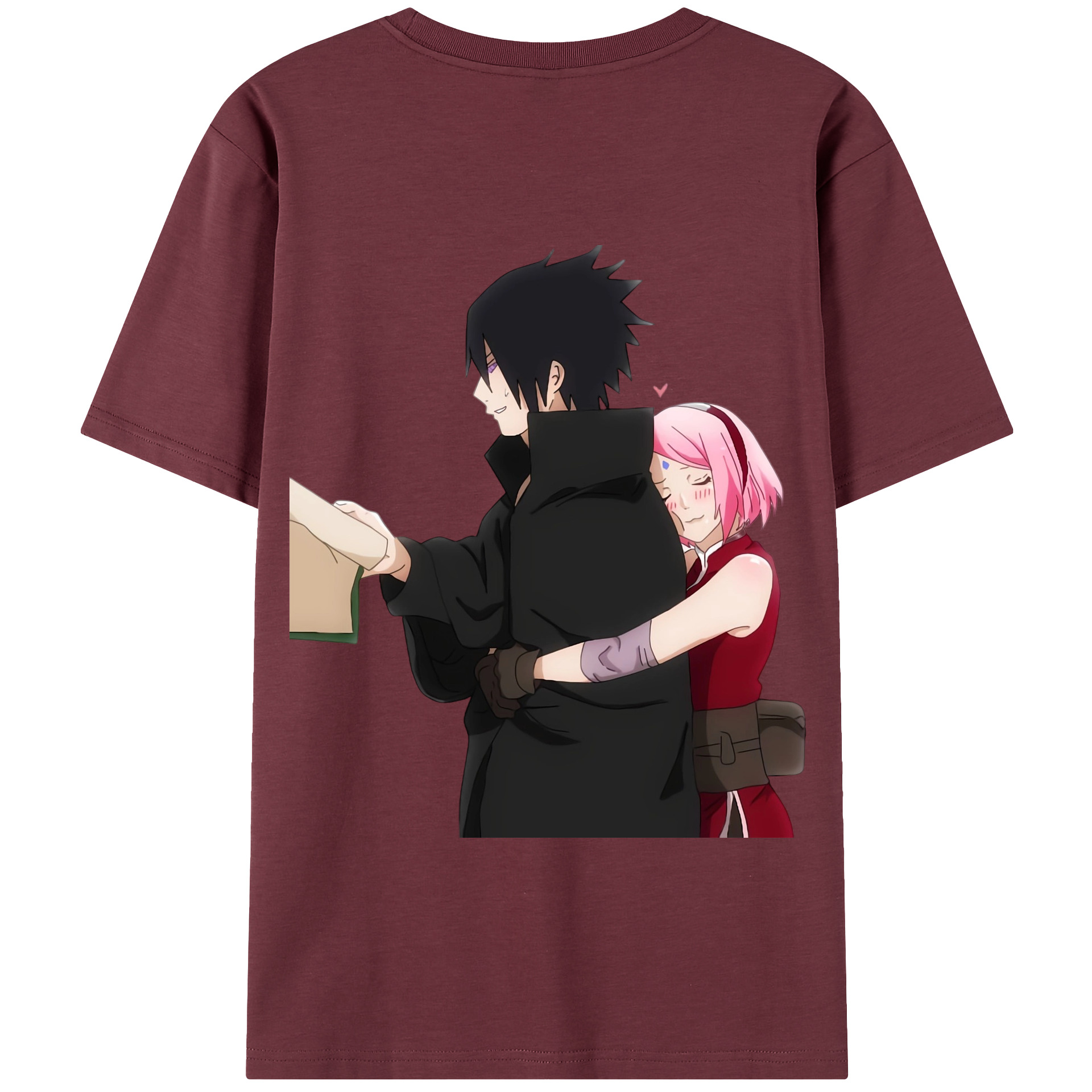 （画像用） NARUTO -ナルト- うちは サスケ Uchiha Sasuke 綿100％半袖Tシャツ（背面プリント）
